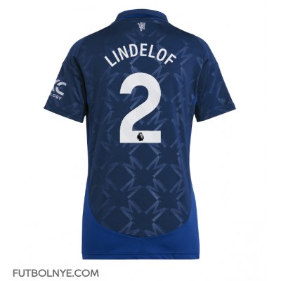 Camiseta Manchester United Victor Lindelof #2 Visitante Equipación para mujer 2024-25 manga corta Camiseta Manchester United Victor Lindelof #2 Visitante Equipación para mujer 2024-25 manga corta